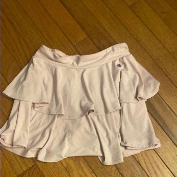 Champion Cream Bubble Mini Skirt with Ruffled Tiers - Picture 4 of 7